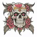 skull cuban with 31 tattoo design idea