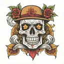 skull cuban with 31 tattoo design idea