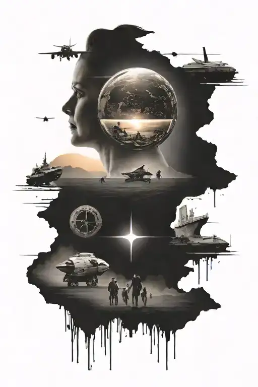 arrival movie tattoo design idea