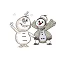 olaf and stitch tattoo design idea