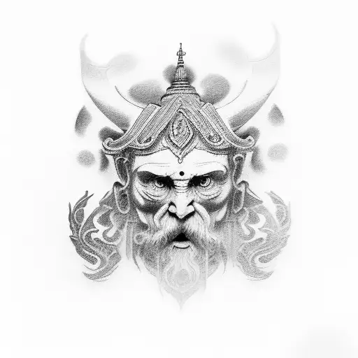 buda tattoo design idea