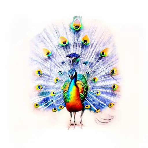 Peacock tattoo design idea