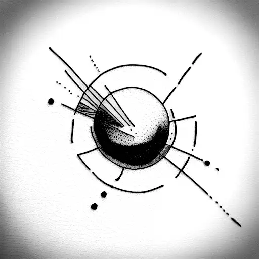  small chaos and order tattoo design idea