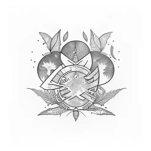 fineline sleeve with greek and plant theme, with some Words  tattoo design idea