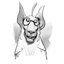 barney and scooby doo tattoo design idea