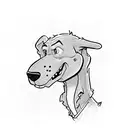 barney and scooby doo tattoo design idea