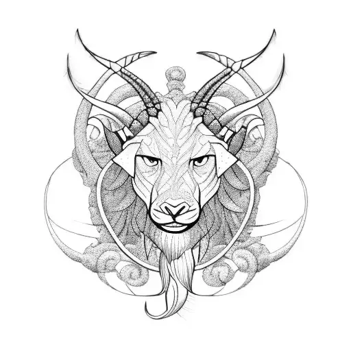 cancer Capricorn leo tattoo design idea