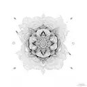 floral and mandala sleeve tattoo design idea