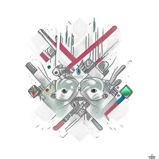 tatuaje que este relacionado con 3 canciones de danny ocean que son "me rehuso", "monaco" y "dembow"  tattoo design idea