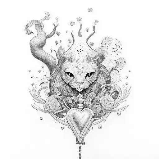 stay humble hustle, heart tattoo design idea