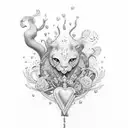 stay humble hustle, heart tattoo design idea