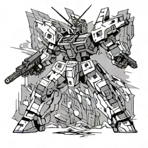 gundam tattoo design idea