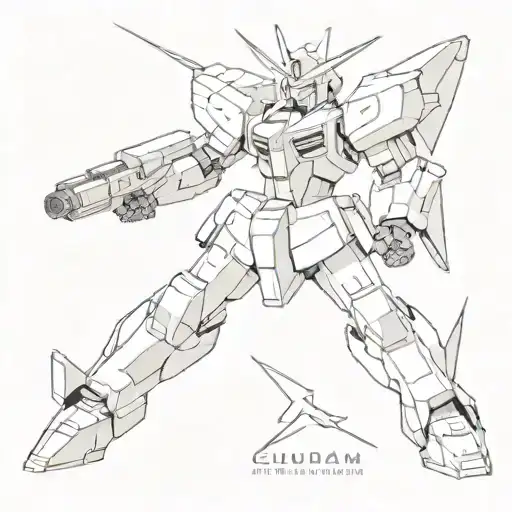 gundam tattoo design idea