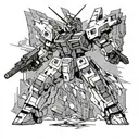 gundam tattoo design idea