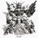 gundam tattoo design idea