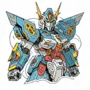 gundam tattoo design idea