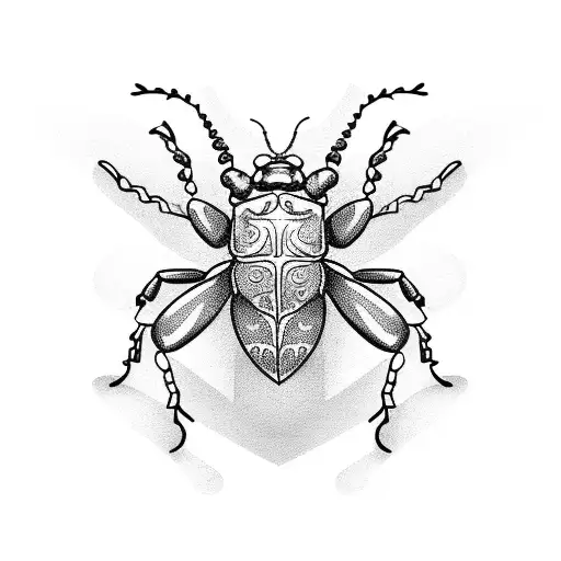 beetle tattoo design idea