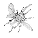 beetle tattoo design idea