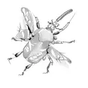 beetle tattoo design idea