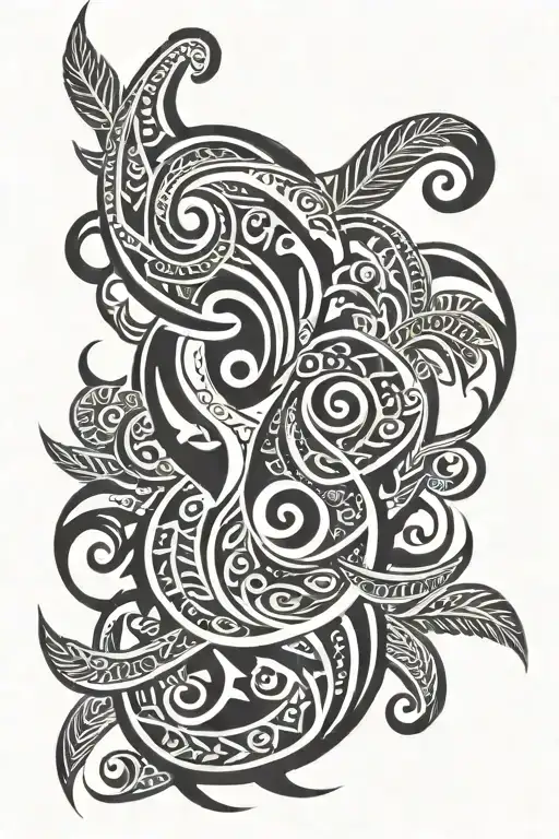 tribal, maori art style tattoo tattoo design idea