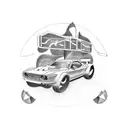 Incorporate a detailed remote control car racing track with obstacles and jumps into the design tattoo design idea