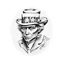 Uncle Sam American flag tattoo design idea
