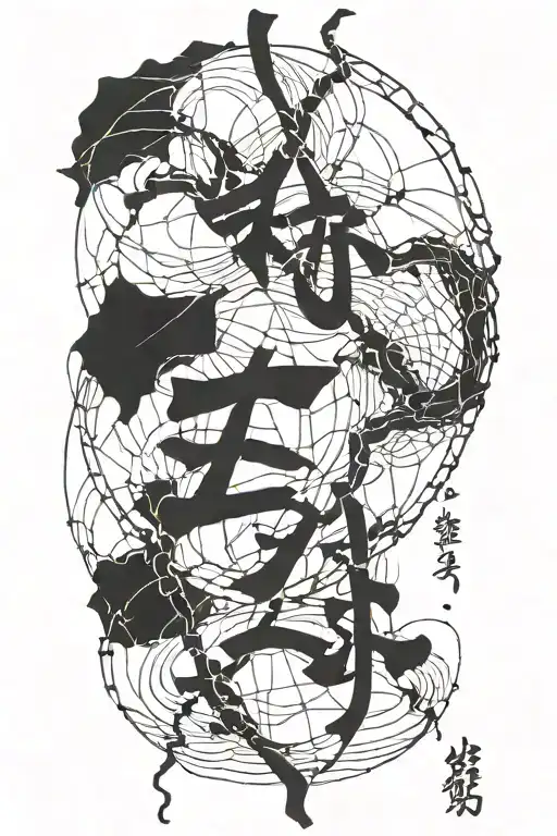 kintsugi writing in Japanese  tattoo design idea