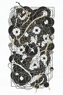 kintsugi writing tattoo design idea