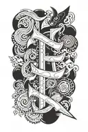 katsuki letters tattoo design idea