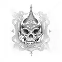 gothic cathedral tattoo design idea