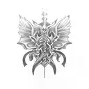 gothic cathedral tattoo design idea