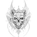 gothic cathedral tattoo design idea