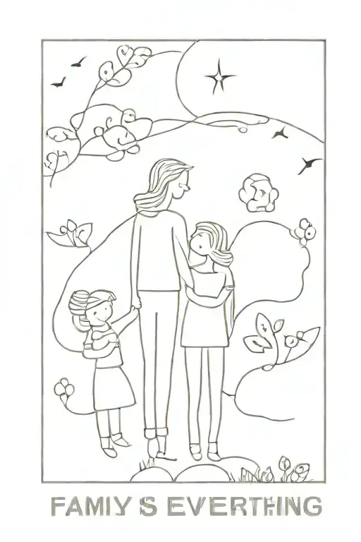 family is everything tattoo design idea