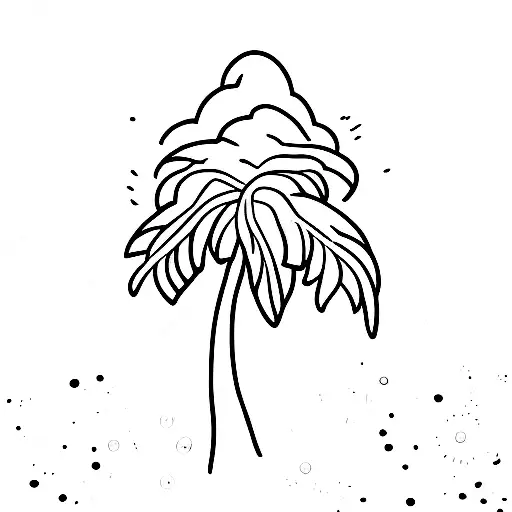 Palm Tree tattoo design idea