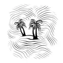 Palm Tree tattoo design idea