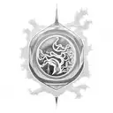 Yggdrasil, tree of life, elements of fire, mass effect, sterne, sci-fi,dragon,magic ,stardust,sailing tattoo design idea