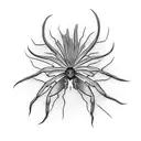 spider lilly tattoo design idea