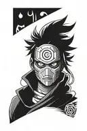 Obito Uchiha war mask tattoo design idea