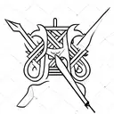 bow and arrow tattoo design idea