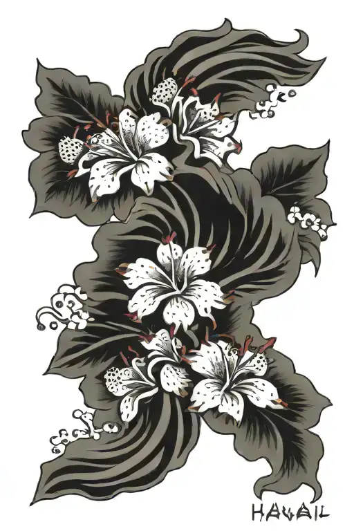 Hawaii February Japan tattoo design idea