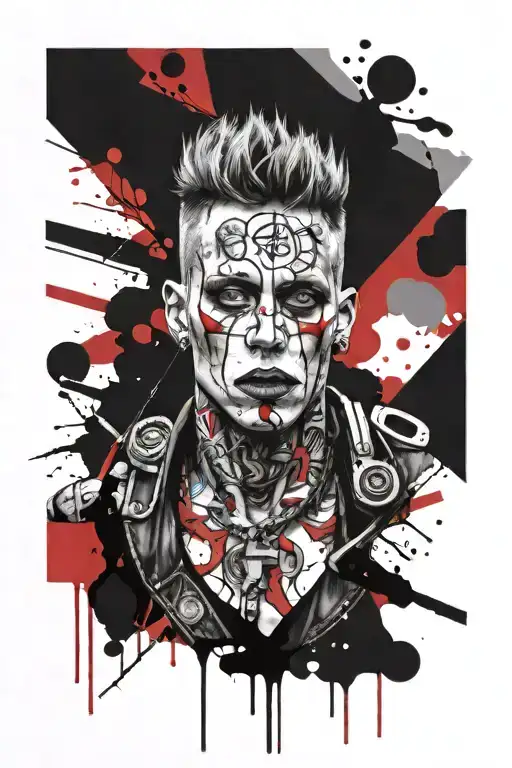 machine gun kelly tattoo design idea