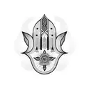 Hamsa Symbol tattoo design idea