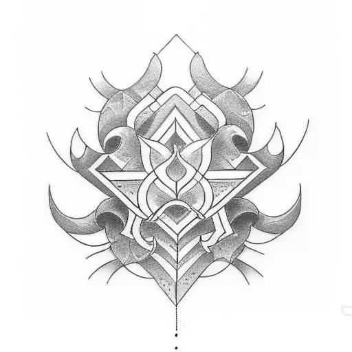 full hand tattoo  design could feature a symmetrical pattern that reflects the idea of balance and harmony between the i tattoo design idea