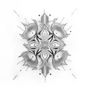 full hand tattoo  design could feature a symmetrical pattern that reflects the idea of balance and harmony between the i tattoo design idea