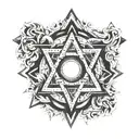 Seal of solomon tattoo design idea