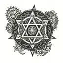 Seal of solomon tattoo design idea