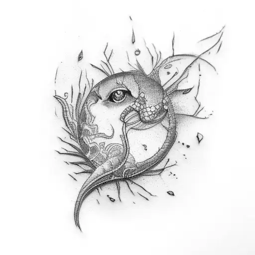 Growing sideways tattoo design idea