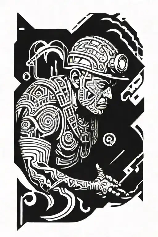  The miner  tattoo design idea