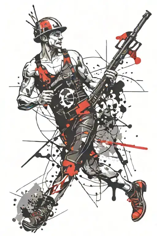  The miner  tattoo design idea