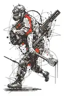  The miner  tattoo design idea